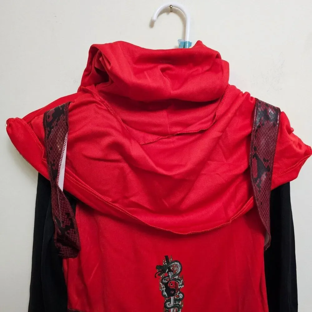 Spirit Red Viper Ninja Size 7-8 Medium Halloween Costume‎